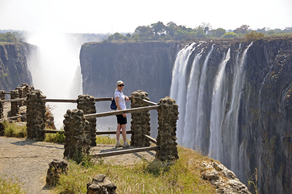 Scenic lookout at Victoria Falls