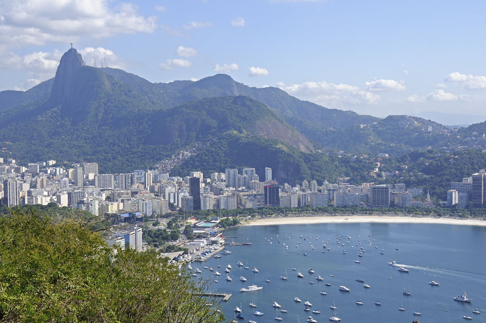 Rio de Janeiro with Corcovado Mountain behind