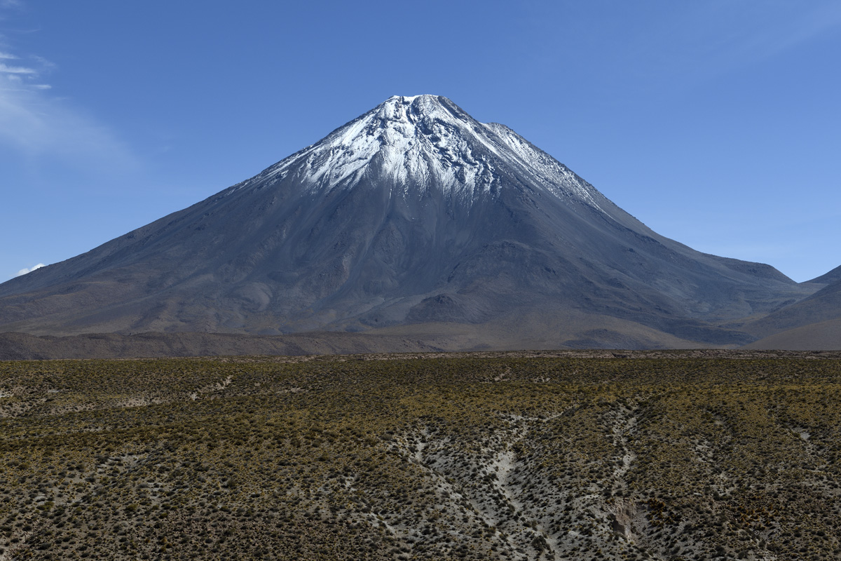Licancabur volcano (elevation 19,409 ft)