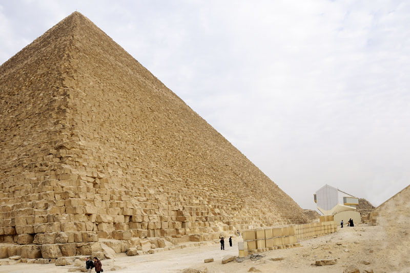 The Great Pyramid and Solar Boat Museum on the Giza Plateau