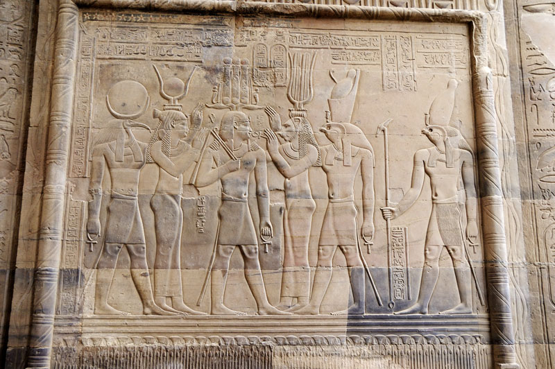 Temple of Kom Ombo, these figures are raised