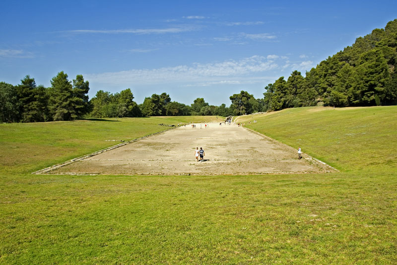Stadium field where Olympic competition was held for hundreds of years
