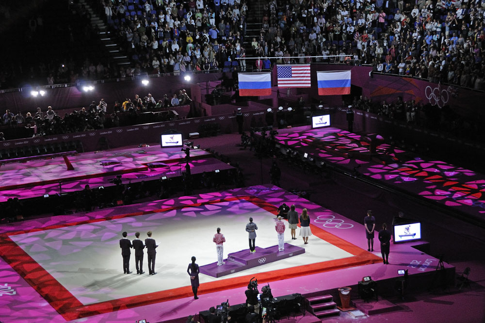 Medal Ceremony for Women's Individual All Around