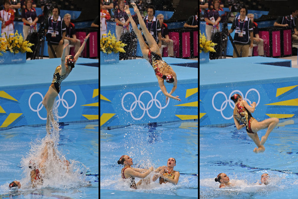 Gold Medal winning Russian Synchronized Swimming Team