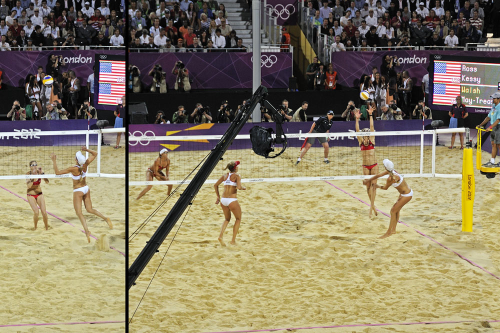 Two USA teams compete for Beach Volleyball Gold Medal