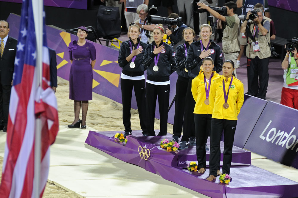 Medal Ceremony for Women's Beach Volleyball