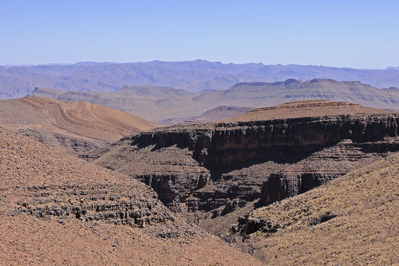 Mountainous terrain south of Ouarzazate