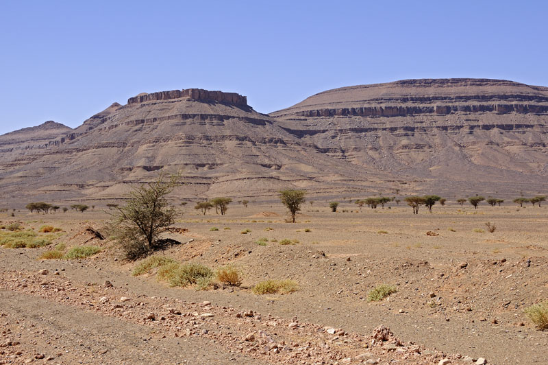 Mountainous terrain south of Ouarzazate
