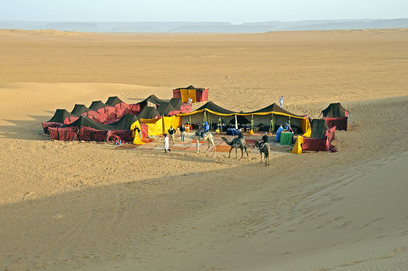 Tented Berber Camp, for our Sahara overnight stay