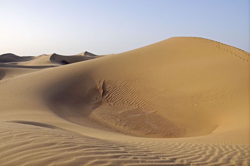 Sand dunes in the Sahara