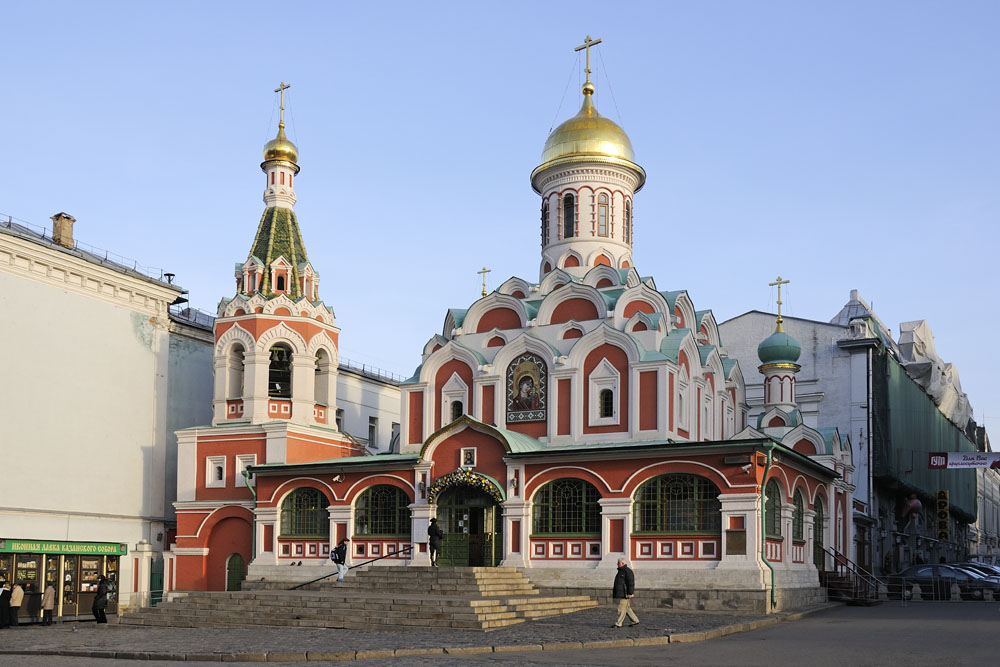 Our Lady of Kazan Orthodox Church in Red Square