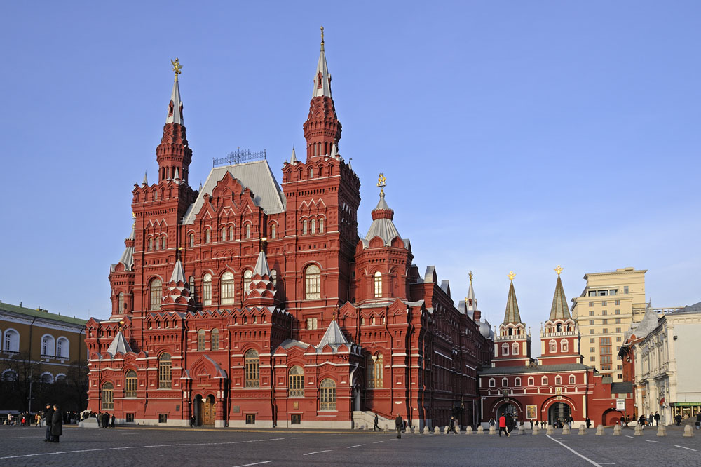 Moscow State Historical Museum and North Gate of Red Square