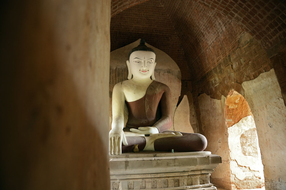 Buddha inside shrine
