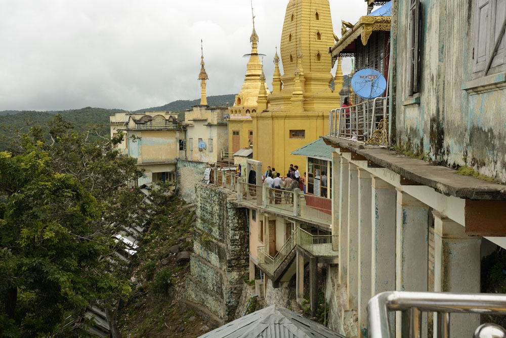 Monastery at top of volcanic plug