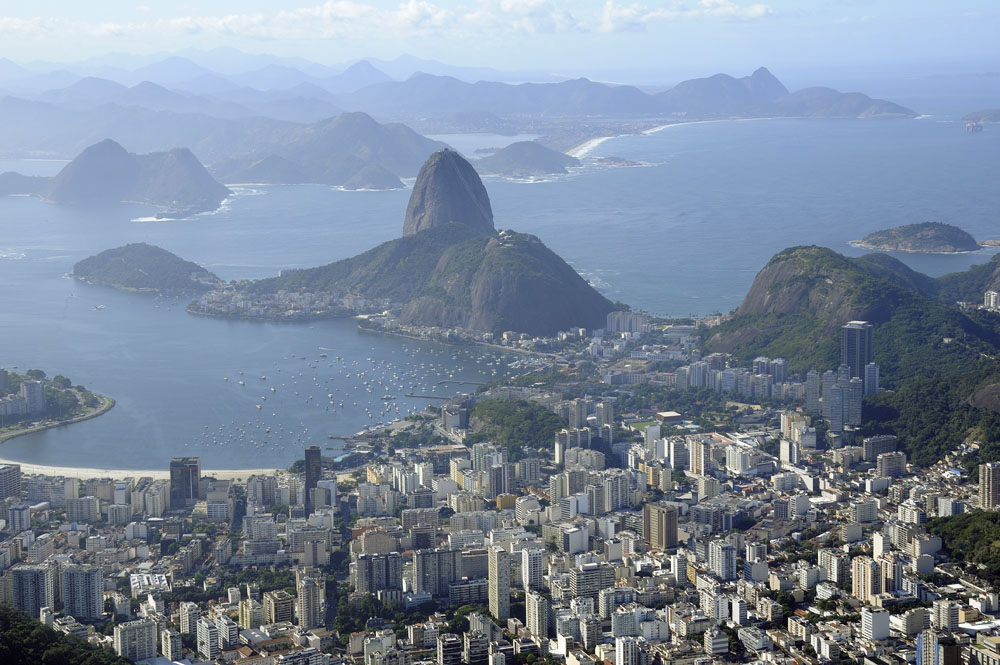 Rio de Janeiro and Sugarloaf from Corcovado Mountain