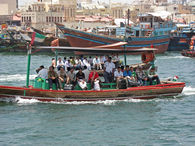 An Abra with its Passengers, only Men