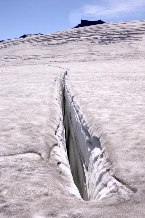 Crevasse in Vatnajökull  Glacier