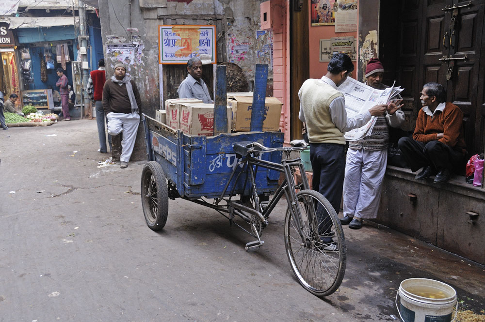 Cycle being used as truck