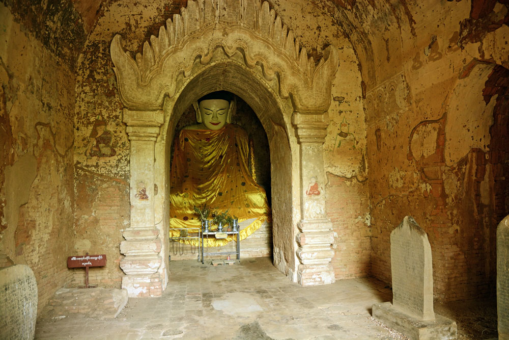 Interior of Buddhist shrine