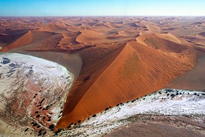 Sand dune from scenic flight