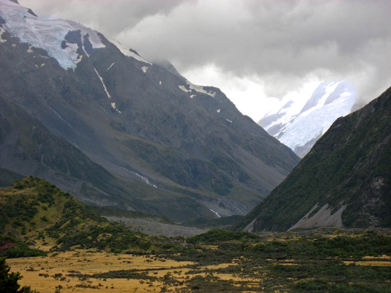 Glacial Scene at base of Mt. Cook