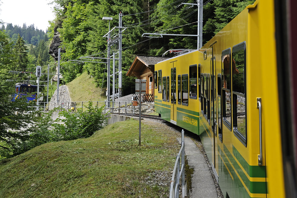 Railway ascent to Wengen